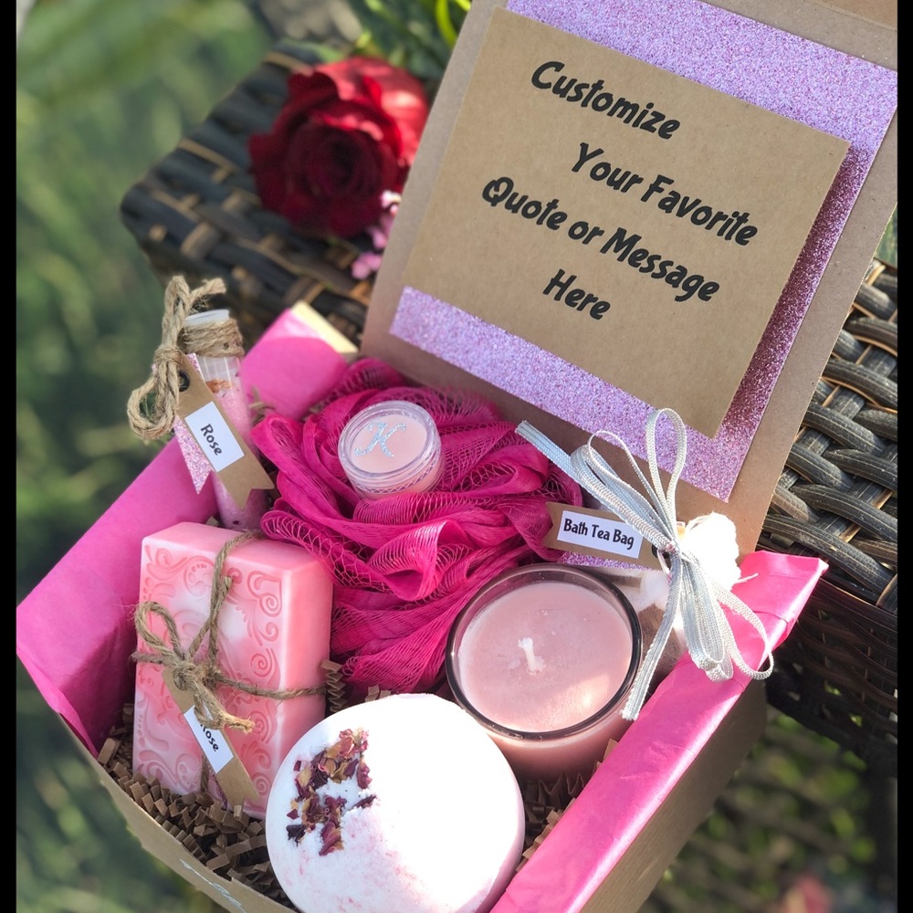 Rose’ “Custom Message or Quote” Natural Gift Box